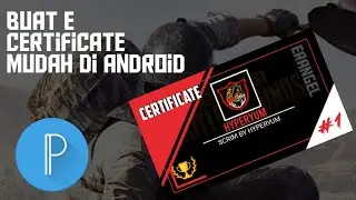 CARA Membuat E-CERTIFICATE PUBG mudah di android||Pixellab Indonesia