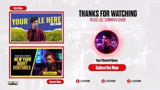 Clean YouTube End Screen Pack for After Effects 2023
