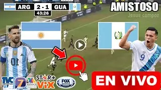 Argentina vs. Guatemala EN VIVO donde ver y a que hora juega Argentina vs. Guatemala Amistoso 2024