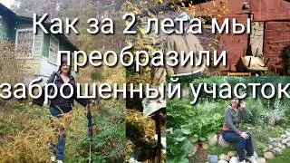 Как за 2 года мы преобразили заброшенный  участок