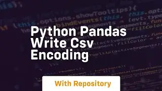 python pandas write csv encoding