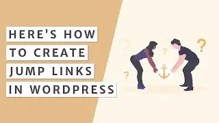 How to Create an Anchor Link in WordPress