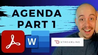 How to make an agenda accessible WCAG 2.1 AA | Microsoft Word | Adobe Acrobat | Streamline | Part 1