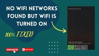 How to Fix No WiFi Networks Found But WiFi is Turned On Windows 10/11