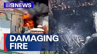 House fire breaks out in Sydney as witnesses fight the flames | 9 News Australia