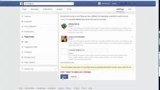 adding an admin to Facebook page - March 2015