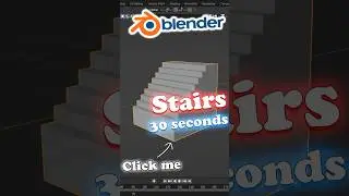 Create a Stairs in 30 seconds | Blender Tutorial