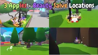 ALL 3 APPLES AND BEAUTY SALVE LOCATION! Anime Champions Simulator