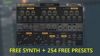 Free Synth 🎹 "TRIPLE CHEESE* + 254 Core Free Synth Presets! 😎 #vstplugin