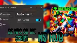 Be npc or die Script*ESP* EZ for sheriffs | Roblox | NixScripts