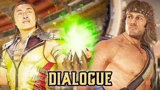 SHANG TSUNG PUSHES EVERY JOHN RAMBO'S BUTTONS DIALOGUE - MORTAL KOMBAT 11 ULTIMATE VERSION