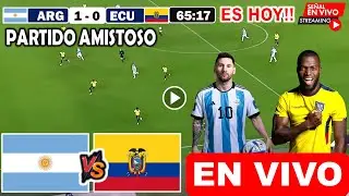 Argentina vs. Ecuador en vivo, donde ver, a que hora juega Argentina vs Ecuador partido amistoso hoy