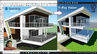 V-Ray 5 for SketchUp 2021- Introducing V-Ray Vision in Hindi [ Real Time Rendering]