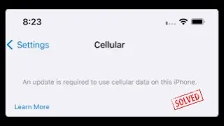 How to Fix An Update is Required to Use Cellular Data on this iPhone