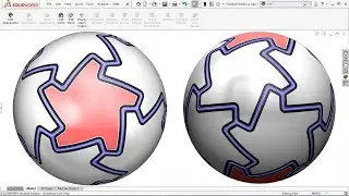 Exercise 96: How to make a 'Orbita La Liga 1 Soccer Ball' in Solidworks 2018