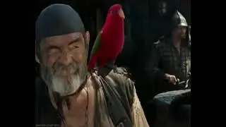 piratas del Caribe meme del loro rojo (original)