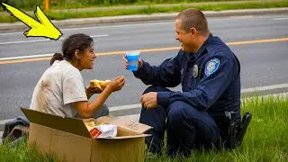 A policeman ate lunch with a homeless woman every day, and one day something amazing happened!