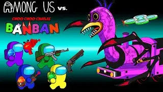 어몽어스 VS Choo-Choo Charles VS Garten Of Banban | AMONG US ANIMATION