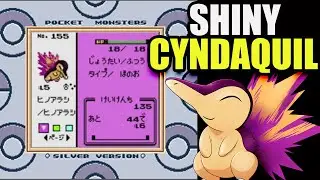 Shiny Cyndaquil in Pokemon Silver! Shiny Starter in Generation 2!