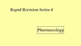 Pharmacology Rapid Revision Series 4