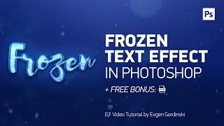 Frozen Text Effect + FREE Psd - Photoshop Tutorial