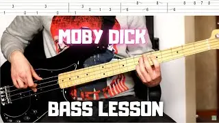 Led Zeppelin - Moby Dick (Bass Tutorial with Tabs)