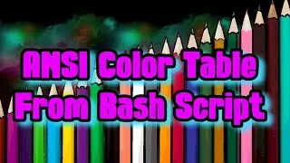 Dear Terminal: 💻 Writing a bash script to print ANSI color code chart in Termux (in under 3 Min🔥)