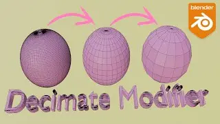 Blender Tutorial How Decimate Unsubdivide Modifier work