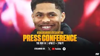 Shakur Stevenson vs Edwin De Los Santos | PRESS CONFERENCE