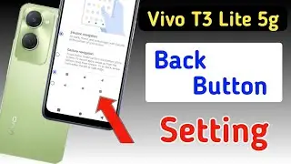 Vivo t3 lite 5g back button setting |Vivo t3 lite me back button kaise lagaye/navigation key setting