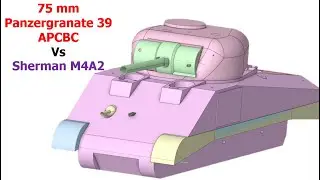 75 mm Pzgr. 39 APCBC Vs Sherman M4A2 Frontal Armor 