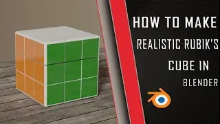 How to create realistic Rubik's cube in blender 2.8 | Blender tutorial |