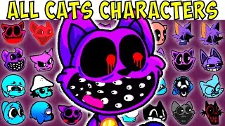 ALL CATS CHARACTERS | FNF Character Test | Gameplay VS Playground