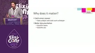 ElixirConf 2017 Lightning Talk - Typespec, for the love of God! - Zac Barnes