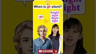 Silent letters in English, silent k, silent gh, English pronunciation 
