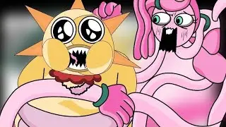 Mommy Long Legs VS Delicious Fat Sundrop - Poppy Playtime Chapter 2 Bunzo - FNAF 7 : Security Breach