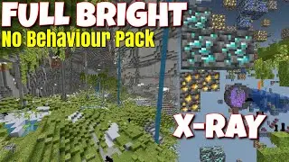 MCPE 1.19.63+ NIGHT VISION SHADER (FULLBRIGHT) + X-Ray Texture (NO BEHAVIOUR PACK)