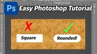 How To Make Rectangles Have Rounded Corners In Adobe Photoshop 2022/2023 (Easy Tutorial)
