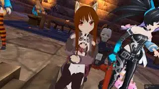 VRChat Moments - Hugging cute tiny wolf girl in panda suit : Virtual Reality