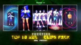 FREE FIRE TOP 10 XML CC + CLIPS | ( G - DRIVE ) 🔥| FREE FIRE CLIPS PACK | TOP 10 EMOTE CLIPS ⬇️