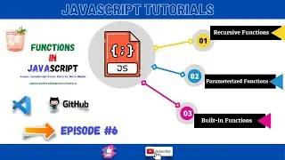 Javascript functions, recursive functions, built in function, parameterized function
