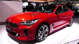 New 2018 Kia Stinger GT - Red Paint - Exterior Tour - 2017 LA Auto Show, Los Angeles CA