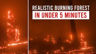 Realistic Burning Forest in UNDER 5 minutes! - After Effects Tutorial