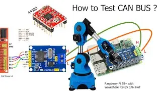 How to Test CAN BUS raspberry pi with arduino | Modifly Niryo one A4988 driver