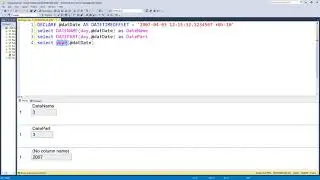 Extract parts of dates - using DATENAME, DATEPART, DAY, MONTH and YEAR functions in SQL Server