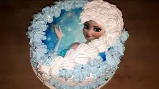 Торт Эльза Tort Elsa белковый заварной крем