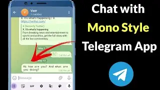 How to Write Text with Monospace formatting on Telegram App?