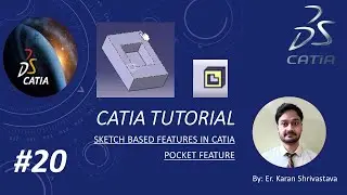 How to use Pocket feature in CATIA || Sketch based features