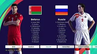 сборная РОССИИ '90х - сборная БЕЛОРУССИИ за всё время (PES 2021)
