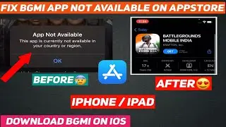 Fix BGMI App Not Available on AppStore Error 🤔 | This app is Currently not available in your Region